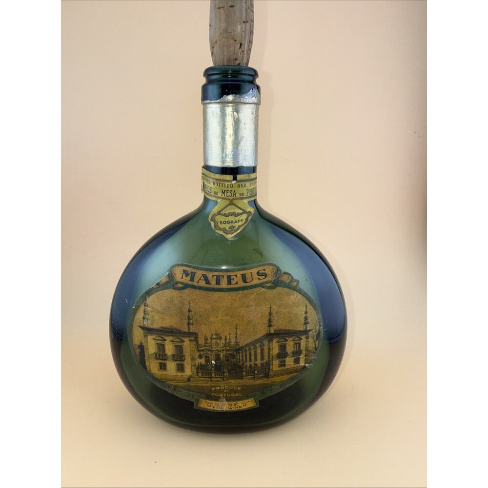 Vintage Mateus Rose Wine Bottle (empty) Collectible